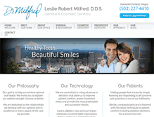 Tablet Screenshot of drmilfred.com